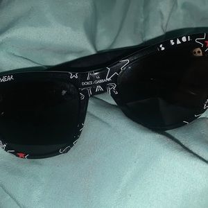 Black and Red dolce and gabbana shades
